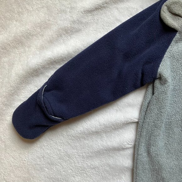 Old Navy Bear Grey Blue Fleece Bunting 18-24M Toddler Winter Wear - Picture 5 of 16